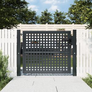 Composiet tuinpoortje antraciet 80 x 100 cm. Type: Classic rond Composiet tuinpoortje antraciet 80 x 100 cm. Type: Classic rond