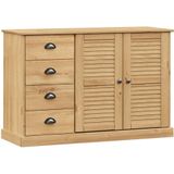 vidaXL Dressoir met lades VIGO 113x40x75 cm massief grenenhout