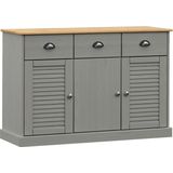 vidaXL-Dressoir-met-lades-VIGO-113x40x75-cm-massief-grenenhout-grijs