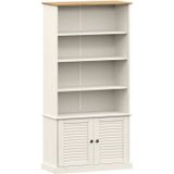 vidaXL-Boekenkast-VIGO-85x35x170-cm-massief-grenenhout-wit