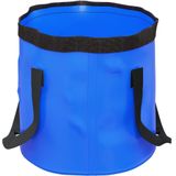 vidaXL Emmers 2 st inklapbaar 20 L PVC blauw