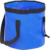 vidaXL Emmers 2 st inklapbaar 30 L PVC blauw