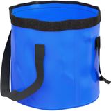 vidaXL Emmers 2 st inklapbaar 30 L PVC blauw