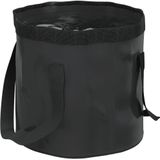 vidaXL Emmers 2 st inklapbaar 30 L PVC zwart