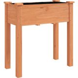 Pflanzkübel mit Einsatz und Rollen Braun 71x37x80 cm Tannenholz Vidaxl