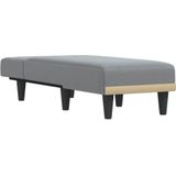 vidaXL Chaise longue stof lichtgrijs