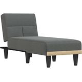 VidaXL-Chaise-longue-stof-donkergrijs