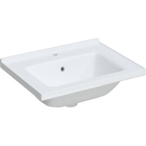 vidaXL - Wastafel - rechthoekig - 61x48x19,5 - cm - keramiek - wit