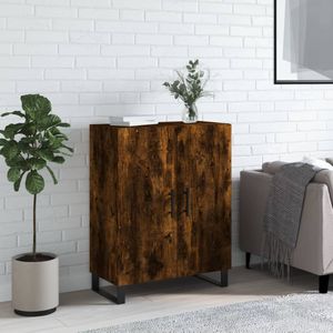 VidaXL Dressoir 69,5x34x90 cm - Bewerkt Hout - Gerookt Eikenkleurig