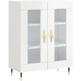 Vidaxl - Sideboard Hochglanz-Weiß 69,5x34x90 cm Holzwerkstoff