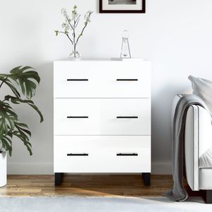vidaXL Sideboard Hochglanz-Weiß 69,5x34x90 cm Holzwerkstoff