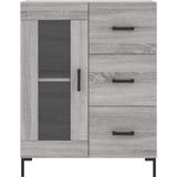 vidaXL Sideboard Grau Sonoma 69,5x34x90 cm Holzwerkstoff