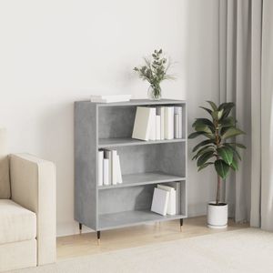 Vidaxl - Bücherregal Betongrau 69,5x32,5x90 cm Holzwerkstoff