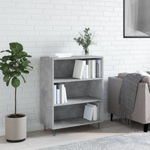 VidaXL-Boekenkast-69,5x32,5x90-cm-bewerkt-hout-betongrijs