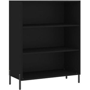 vidaXL Regalschrank Schwarz 69,5x32,5x90 cm Holzwerkstoff