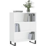 VidaXL Schappenkast 69,5x32,5x90 cm - Bewerkt Hout Wit