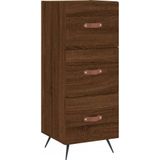 Vidaxl - Sideboard Braun Eichen-Optik 34,5x34x90 cm Holzwerkstoff