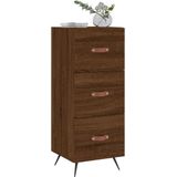 Vidaxl - Sideboard Braun Eichen-Optik 34,5x34x90 cm Holzwerkstoff