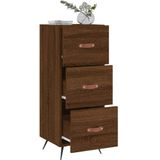 Vidaxl - Sideboard Braun Eichen-Optik 34,5x34x90 cm Holzwerkstoff