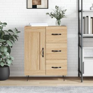 Sideboard Sonoma-Eiche 69,5x34x90 cm Holzwerkstoff Vidaxl