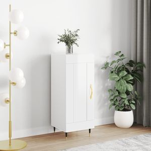 vidaXL Sideboard Hochglanz-Weiß 34,5x34x90 cm Holzwerkstoff
