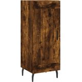 vidaXL - Dressoir,5x34x90 - cm - bewerkt - hout - gerookt - eiken