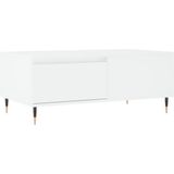 VidaXL Salontafel 90x50x36,5 cm Bewerkt Hout Wit