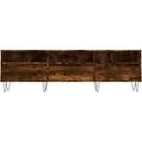 vidaXL Tv-meubel 150x30x44,5 cm bewerkt hout gerookt eikenkleurig