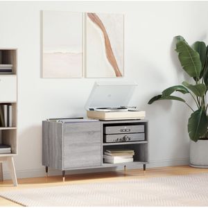 Plattenschrank Grau Sonoma 85x38x48 cm Holzwerkstoff Vidaxl