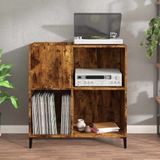 Plattenschrank Räuchereiche 84,5x38x89 cm Holzwerkstoff Vidaxl