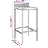 vidaXL-5-delige-Tuinbarset-poly-rattan-en-massief-acaciahout-grijs