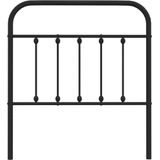 vidaXL Hoofdbord metaal zwart 80 cm