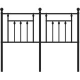 vidaXL - Hoofdbord - cm - metaal - zwart