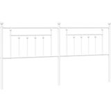 Kopfteil Metall Weiß 200 cm Vidaxl