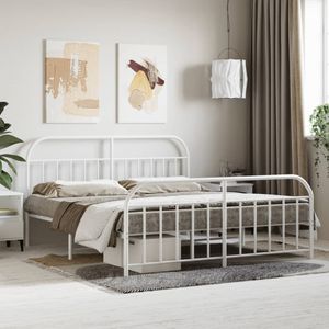 Yaheetech Set van 2 moderne metalen bedframes met lattenbodem, eenpersoonsbed, bedframe met hoofdeinde, logeerbed, tienerbed, 90 x 200 cm, wit Yaheetech Set van 2 moderne metalen bedframes met lattenbodem, eenpersoonsbed, bedframe met hoofdeinde, logeerbed, tienerbed, 90 x 200 cm, wit