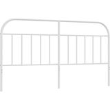 vidaXL Hoofdbord metaal wit 160 cm