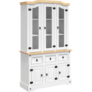 Vidaxl - Highboard Corona 112x43x196 cm Massivholz Mexikanische Kiefer