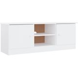 vidaXL TV-meubel ALTA 112x35x41 cm massief grenenhout wit