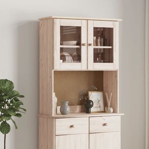 vidaXL - Opzetkast ALTA - Massief Grenenhout - 77x30x92 cm
