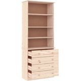 vidaXL-Boekenkast-met-lades-ALTA-77x35x186,5-cm-massief-grenenhout