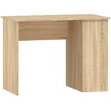 VidaXL Bureau 100x55x75 cm - Bewerkt Hout - Sonoma Eikenkleurig