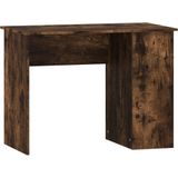 vidaXL Bureau 100x55x75 cm bewerkt hout gerookt eikenkleurig