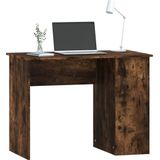 vidaXL Bureau 100x55x75 cm bewerkt hout gerookt eikenkleurig