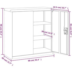 vidaXL-Archiefkast-90x40x90-cm-staal-antracietkleurig