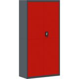 VidaXL-Archiefkast-90x40x180-cm-staal-antracietkleurig-en-rood