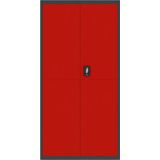 VidaXL-Archiefkast-90x40x180-cm-staal-antracietkleurig-en-rood