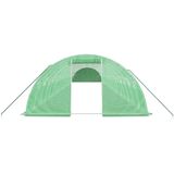 Gewächshaus mit Stahlrahmen Grün 80 m² 20x4x2 m Vidaxl