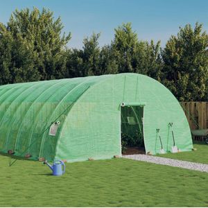 Gewächshaus mit Stahlrahmen Grün 48 m² 8x6x2,85 m Vidaxl