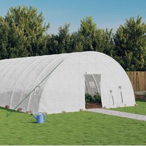 VidaXL-Tuinkas-met-stalen-frame-144-m²-24x6x2,85-m-wit