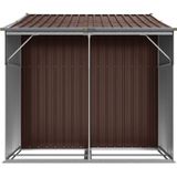 Vidaxl - Gerätehaus Braun 277x192,5x179 cm Verzinkter Stahl